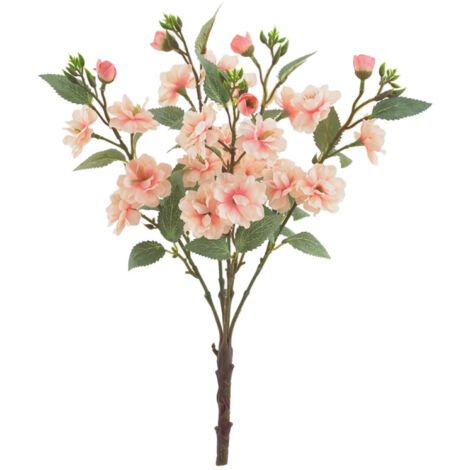 Bouquet de roses artificielles à 5 fourches, grand format, rose chair - Bouquet de roses artificielles à 5 fourches, grand format, rose chair