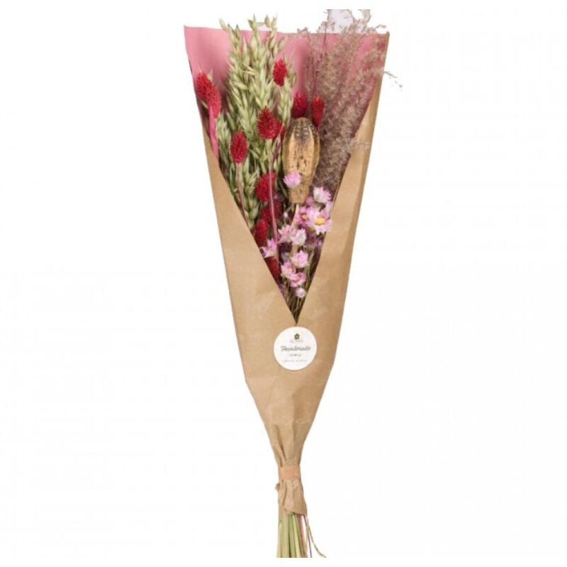 Naturalys - Bouquet Fleurs Séchées Rose/Rouge field
