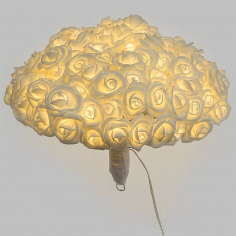 Bouquet Rose RBF Bianche 120 LED 4m + 30cm