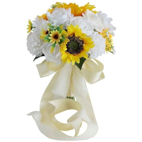Bouquets de mariée et demoiselles d'honneur, fleurs artificielles pour la décoration de fête