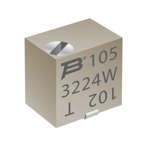 Bourns 3224W-1-101E Trimmer Cermet linéaire 0.25 W 100 Ω 4320 ° 1 pc(s) R089252