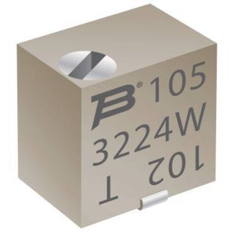 Bourns 3224W-1-501E Trimmer Cermet linéaire 0.25 W 500 Ω 4320 ° 1 pc(s) R089202