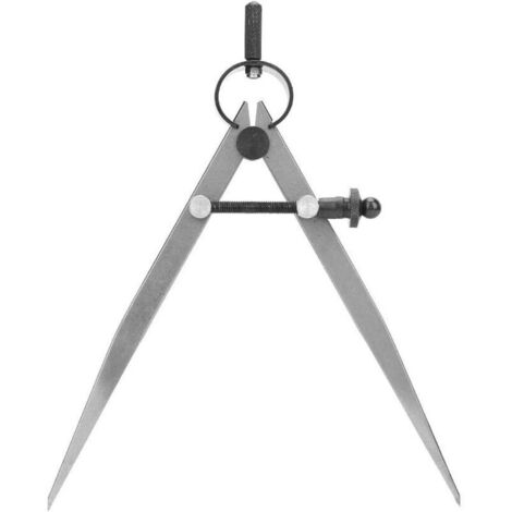 Boussole Artisanale en Cuir en Acier 45, Compas Diviseur D'aile, Compas à Ressort, Compas de Maroquinerie, Outil de Dessin de Boussole Professionnel pour Dessiner des Cercles