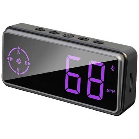 Boussole numérique pour voiture, affichage tête haute, GPS, compteur de vitesse en MPH