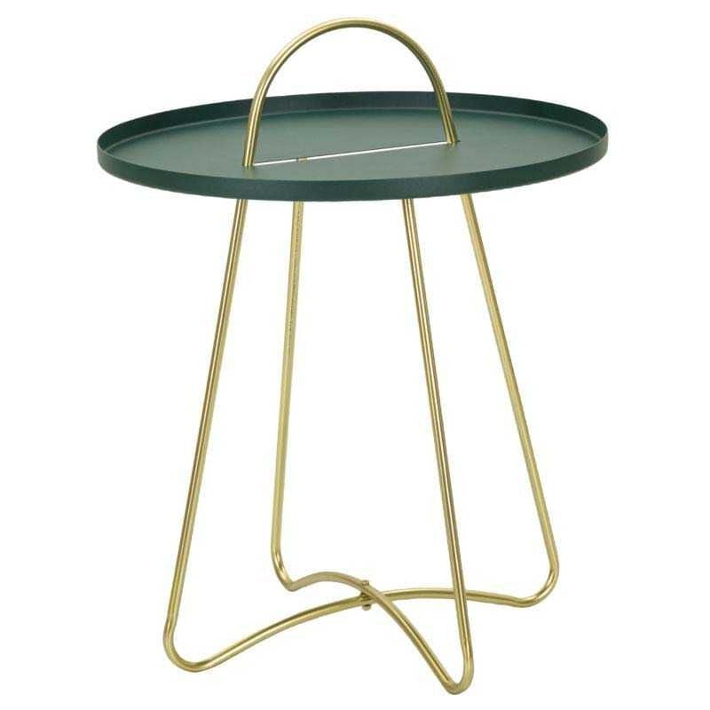 Bout de canapé en métal Grent 45 x 59 cm