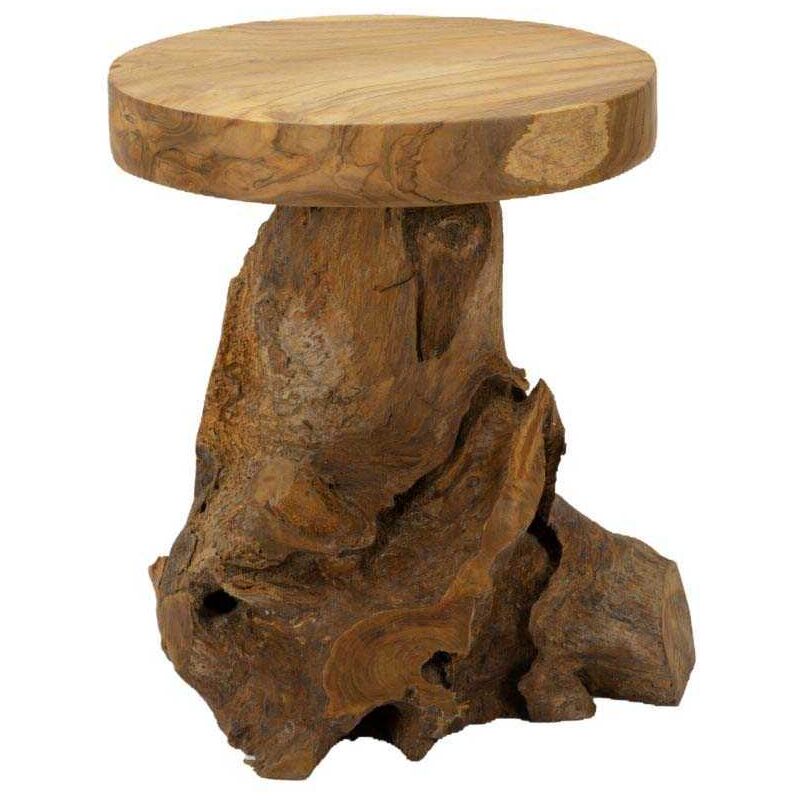 Bout de canapé en teck Jamet 35 x 40 cm