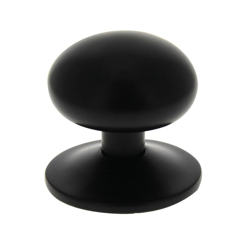 Bout Rosace Diam 70 Mm Aluminium Noir Mat