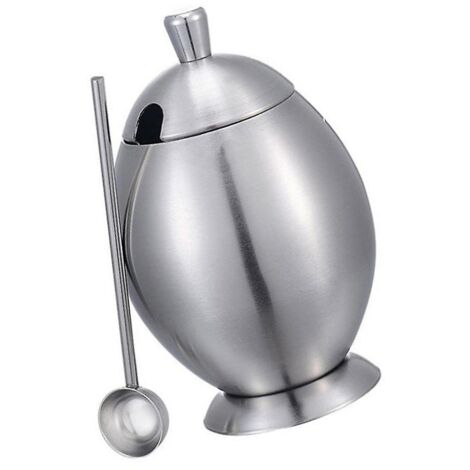 Bouteille à épices en acier inoxydable 304, boîte à épices de cuisine, boîte de rangement créative pour café et thé, pot à lait ou à sucre, pot à sucre.