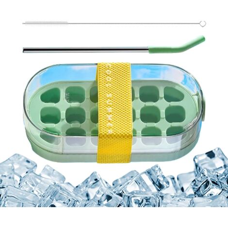 Bouteille à Glace - 18 Cases pour Glaçons Concassés - Démoulage Facile