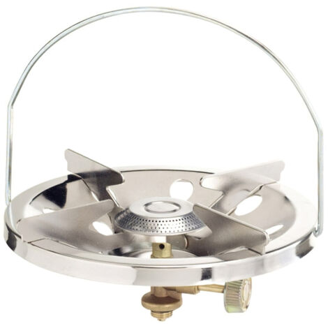 Bouteille bleue de gaz de cuisinière papillon