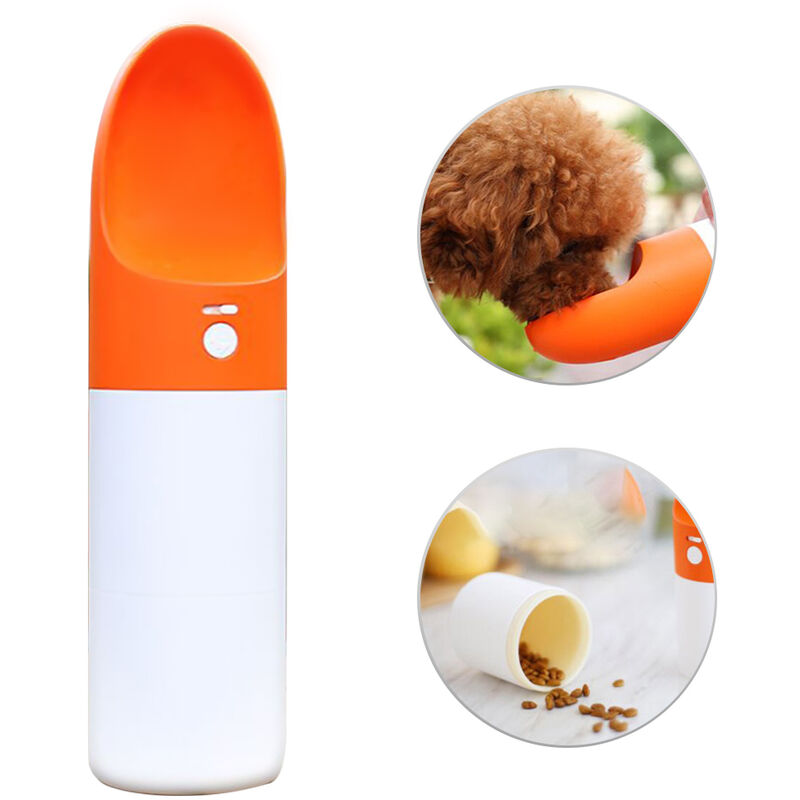 Bouteille Chien D'Eau Pet Bouteille D'Eau Pour Bouteille D'Eau Marcher Voyage Chien Avec Bouteille Alimentaire Combo Container Pet Eau Pour Les Chats