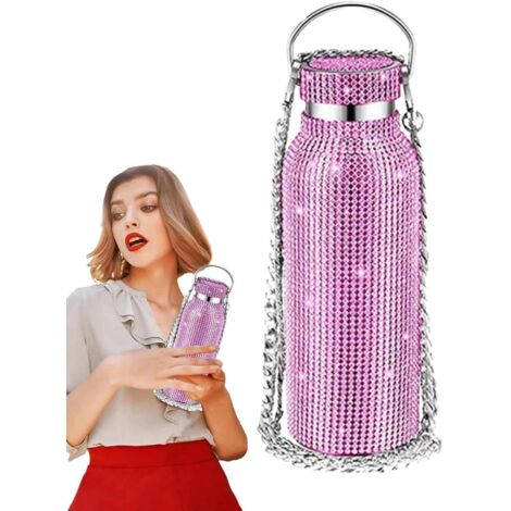 Bouteille d eau isol e avec strass Gobelet rechargeable en