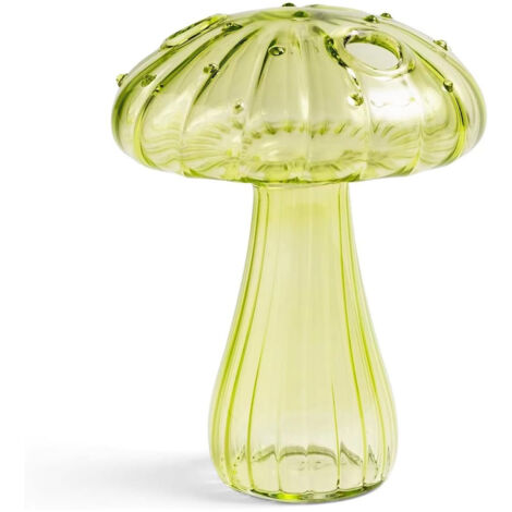Bouteille d'aromathérapie rustique en forme de champignon pour composition florale hydroponique, décoration créative, vase en verre simple, ornement de bureau