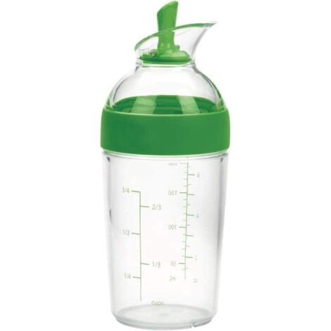 Bouteille d'assaisonnement manuel universel 240 ml de vinaigrette anti-éclaboussures (vert)