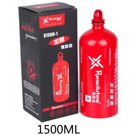 Bouteille de carburant pour gaz/huile d'extérieur 1500/1000/750/500 ml, bidon d'essence d'urgence pour moto, réchaud de camping, réchaud portable