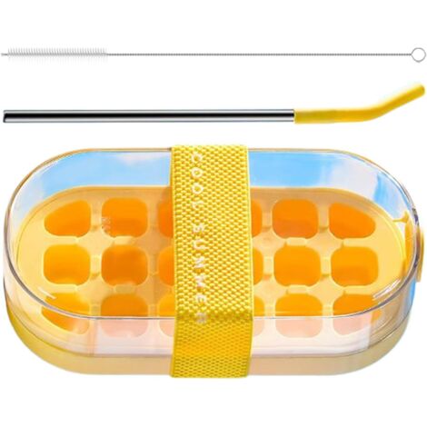 Bouteille de glace - Presse à glaçons portable avec 18 compartiments -