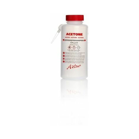 Bouteille de laboratoire RS PRO bouchon Rouge , graduée, 500ml, en Polyéthylène basse densité, à Col Large ( Prix pour Paquet de 5 )