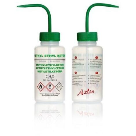 Bouteille de laboratoire RS PRO bouchon Vert Non, 500ml, en Polyéthylène basse densité, à Col Large ( Prix pour Paquet de 5 )