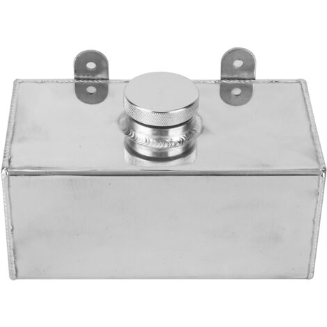 Bouteille de lave-glace en aluminium 2L, réservoir de pulvérisation de refroidisseur intermédiaire poli, pièces universelles de voiture