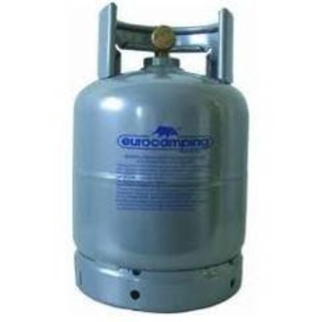 Bouteille de propane rechargeable 1 kg – Robinet de sécurité – Gaz GPL approuvé pour espaces confinés – Compatible avec appareils de camping – Eurocamping