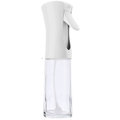 Bouteille de pulvérisation en verre de cuisine Bouteille d'huile de cuisson pour barbecue domestique Presse à air friteuse blanche
