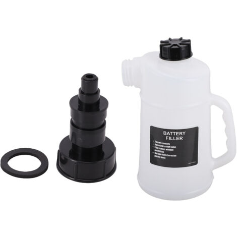 Bouteille de Remplissage de Batterie, Pichet D'arrosage de Batterie de Chariot de de 2 L avec Arrêt Automatique et Valve étanche, pour Chariot de à Cycle Profond, Camion