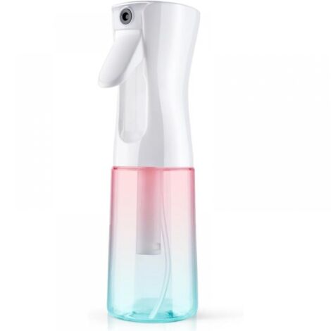 Bouteille de Vaporisateur pour Cheveux,160ml Vaporisateur Rechargeable Visage Coiffeur, Bouteille Mist Spray Vide Réutilisable, Pour Salon, Jardinage et Soins de la Peau,Rose + Vert