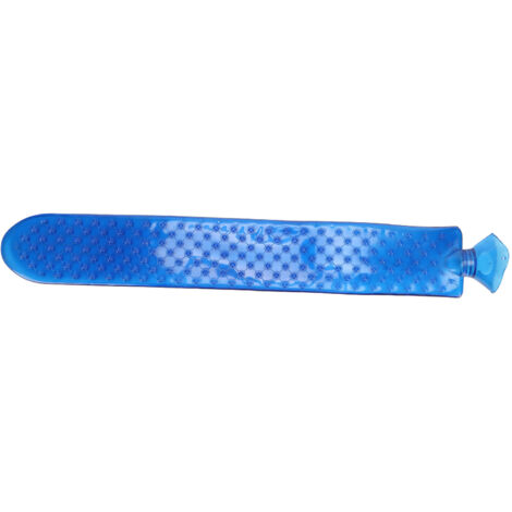 Bouteille d'eau chaude extra large 3000ml pour lit, bleu foncé transparent, sac chauffant pour sommeil