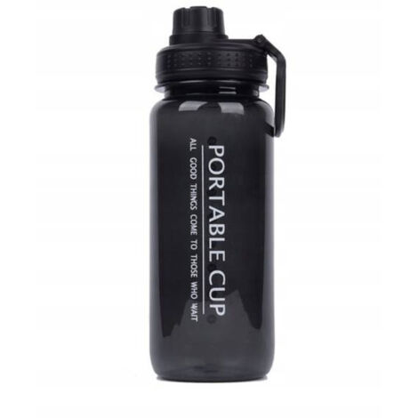 Bouteille d'eau ECARLA noire 600 ml BD04