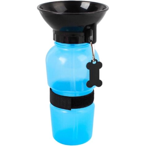 Bouteille d’eau pour chien 500ml – gamelle de voyage antibactérienne, distributeur portable pour promenade