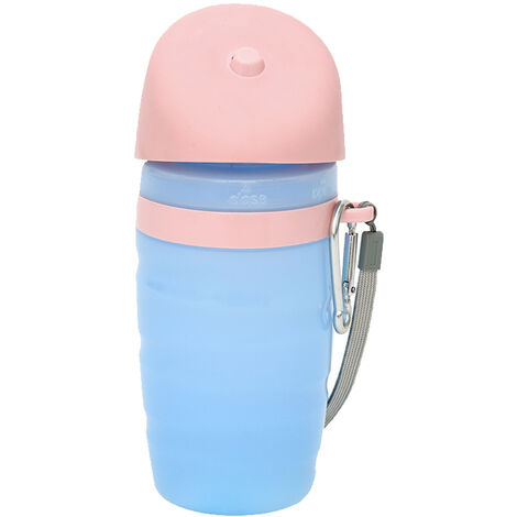 Bouteille d'eau pour chien, distributeur d'eau portable pour chien avec bol à boire pliable pour la marche