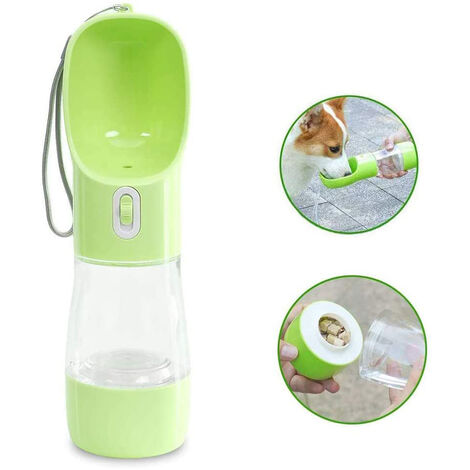 Bouteille D'Eau Pour Chien Pour La Marche, Distributeur D'Eau Multifonctionnel Et Portable Pour Chien Avec Récipient Alimentaire, Tasse Combinée Amovible Pour Boire Et Manger, Convient Pour Les Chats