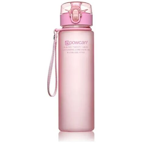 Bouteille d'eau sans BPA Bouteille d'eau de sport en plein air Rose 400 ml