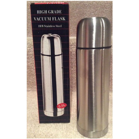 Bouteille D'eau Thermale 0,5 L En Acier Inoxydable Thermos Voyage Froid Chaud Sport Liquide