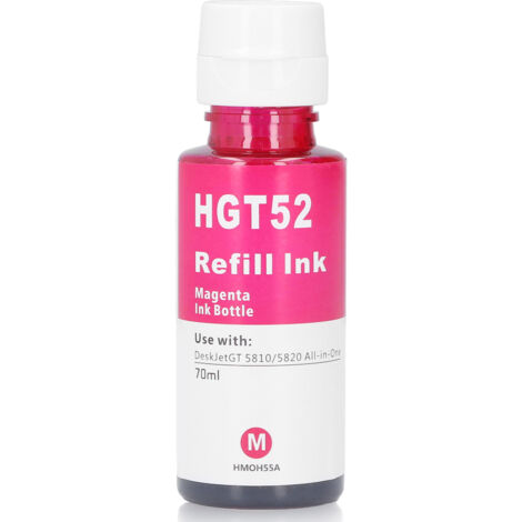 Bouteille d'encre de rechange 70ML pour imprimantes HP GT5810 et GT5820, couleur rouge