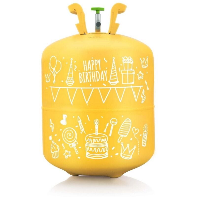 Bouteille d'hélium 0,42 m3 avec ballons et ruban