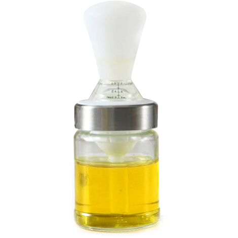 Bouteille d'huile avec Pinceau, Brosse de Barbecue D'extérieur Résistante à La Chaleur, Brosse à Bouteille D'huile de Cuisine, Outils de Cuisine, de Cuisson et de Barbecue 2