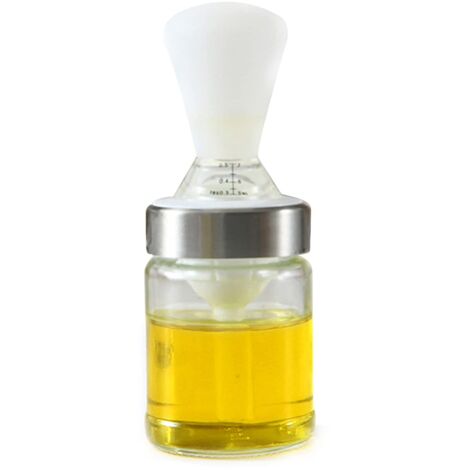 Bouteille d'huile avec Pinceau, Brosse de Barbecue D'extérieur Résistante à La Chaleur, Brosse à Bouteille D'huile de Cuisine, Outils de Cuisine, de Cuisson et de Barbecue 2