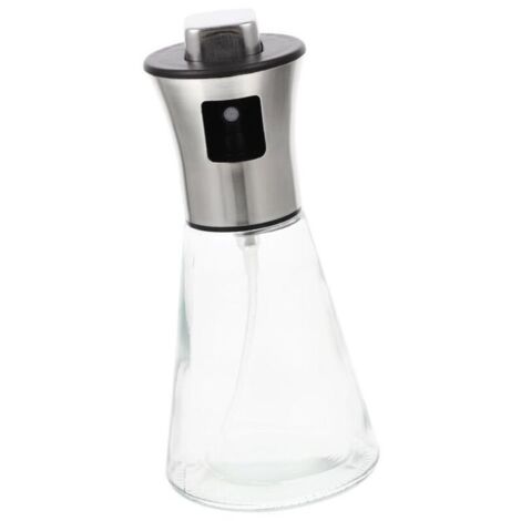 Bouteille d'huile de pulvérisation de cuisine Distributeur d'huile de cuisine Bouteille atomiseur Argent
