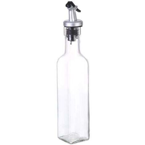Bouteille d’huile d’olive 250 ml avec verseur intégré – Lot de 3 distributeurs pratiques pour huile, vinaigre et liquides