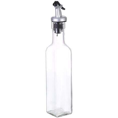 Bouteille d'huile d'olive 250ml, verseur pour distributeur d'huile d'olive, huile d'olive, vinaigre et autres liquides - Set de verseurs d'huile d'olive 3 en 1