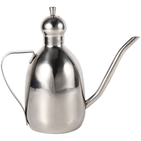 Bouteille d'Huile d'Olive en Acier Inoxydable 750ml - Récipient Étanche pour Vinaigre et Épices de Cuisine