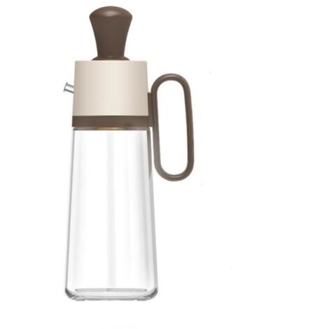 Bouteille d'Huile - Verre - 550ML - Pinceau à Badigeonner - Acier Inoxydable