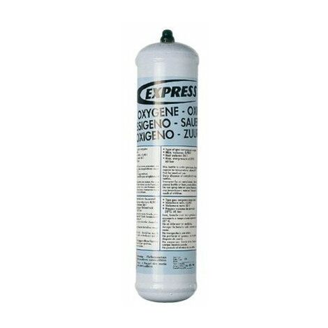 Bouteille d'oxygène jetable 60L – Pression 60 bar – Compatible avec pistolets à air chaud et chalumeaux – Utilisation sécurisée