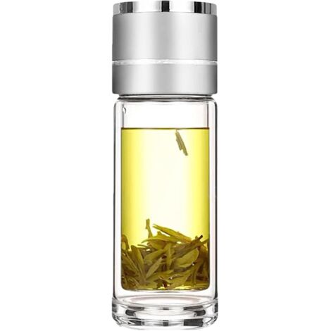 Bouteille en verre pour eau Bouteille en verre double couche