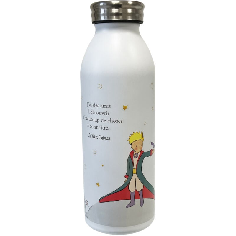 Kiub - Bouteille isotherme blanche en inox Le Petit Prince