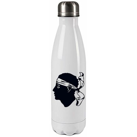 Bouteille isotherme en inox 750 ml - drapeau Corse