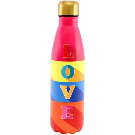 Bouteille isotherme en inox décorée 50 cl Love