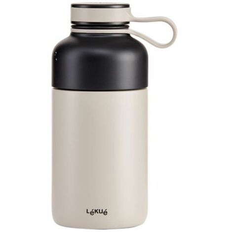 Bouteille Isotherme Lekue 0.3l Grise Compacte, Garde Chaud/froid - Lekue