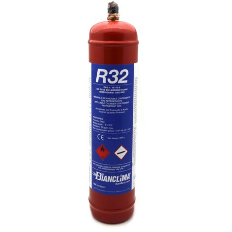 Daikin – Bouteille rechargeable gaz réfrigérant écologique 780 gr – Remplace R410 – Accessoire climatiseur mobile – R32